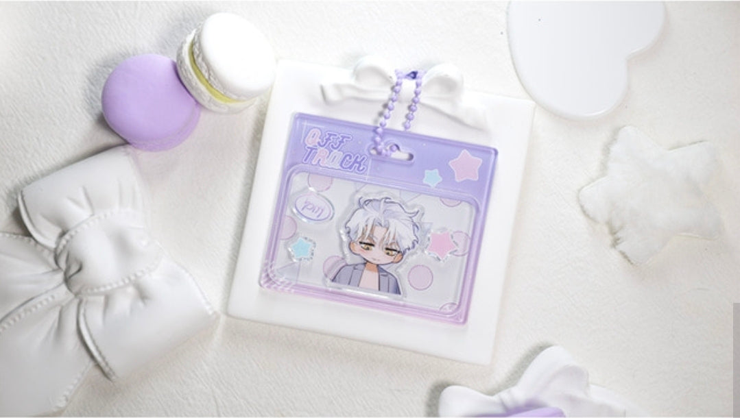 Off Track Acrylic Shaker Keychain