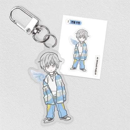 Pizza Delivery Man and the Gold Palace Acrylic Keyring