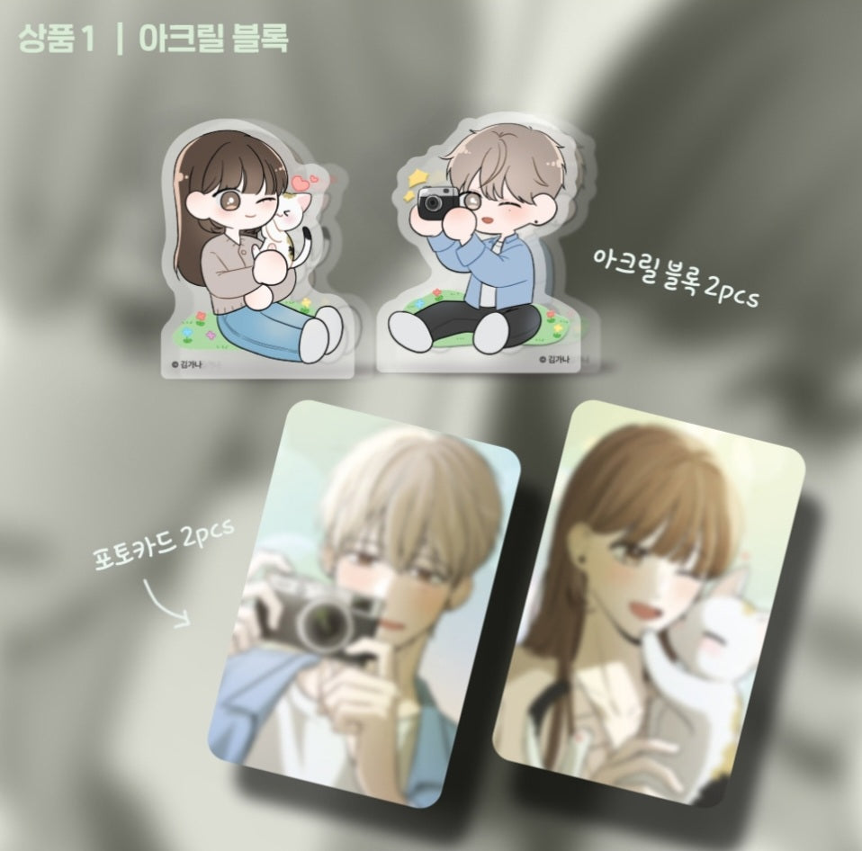 [Pre-order] Well Off Love Story - Acrylic Block, Can Badge