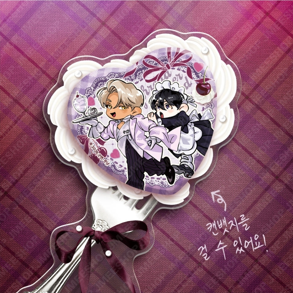 [Regular/Pre-order] Salon de Lebom: Between Aprons & Gloves Acrylic Can Badge Frame