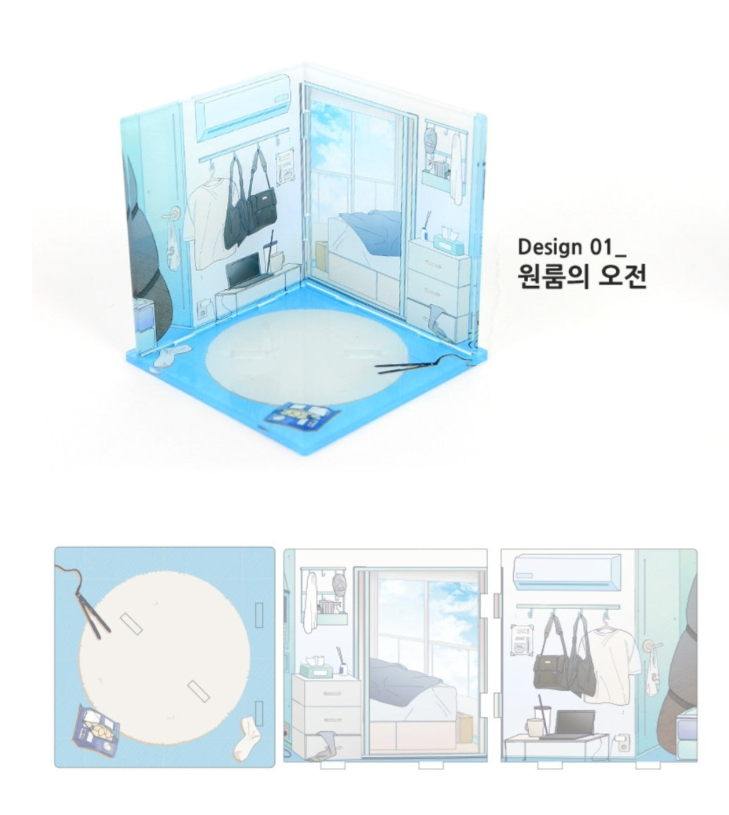 One Room TA Uyun & Jinhyeong Background Diorama Acrylic