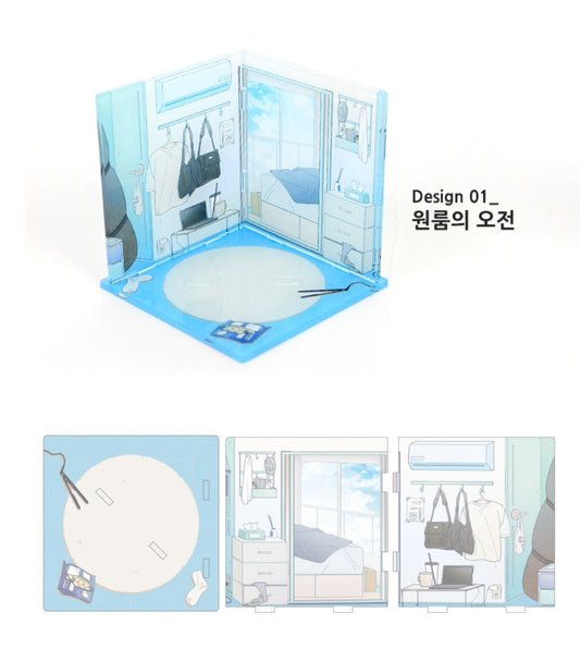 One Room TA Uyun & Jinhyeong Background Diorama Acrylic