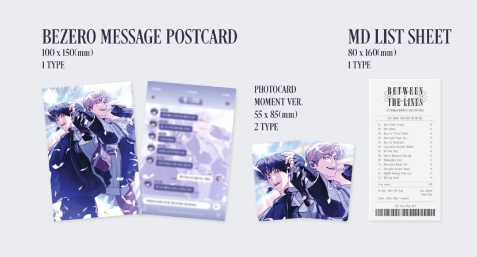[Pre-order] Between the Lines 1st World Tour Edition MD Box