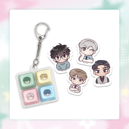 [Pre-order] While You Weren't Watching - Keycap Keyring SET