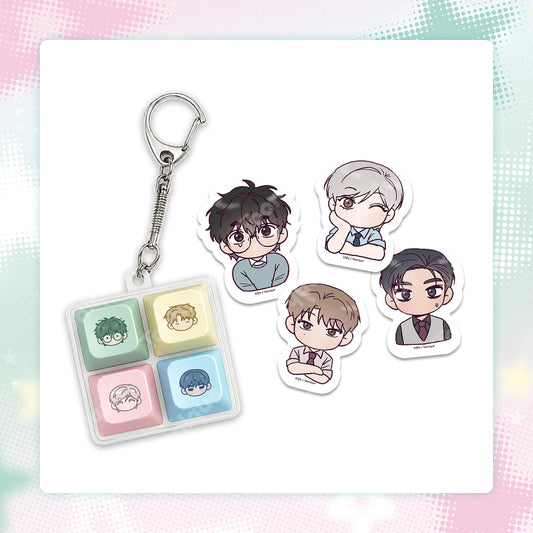 [Pre-order] While You Weren't Watching - Keycap Keyring SET