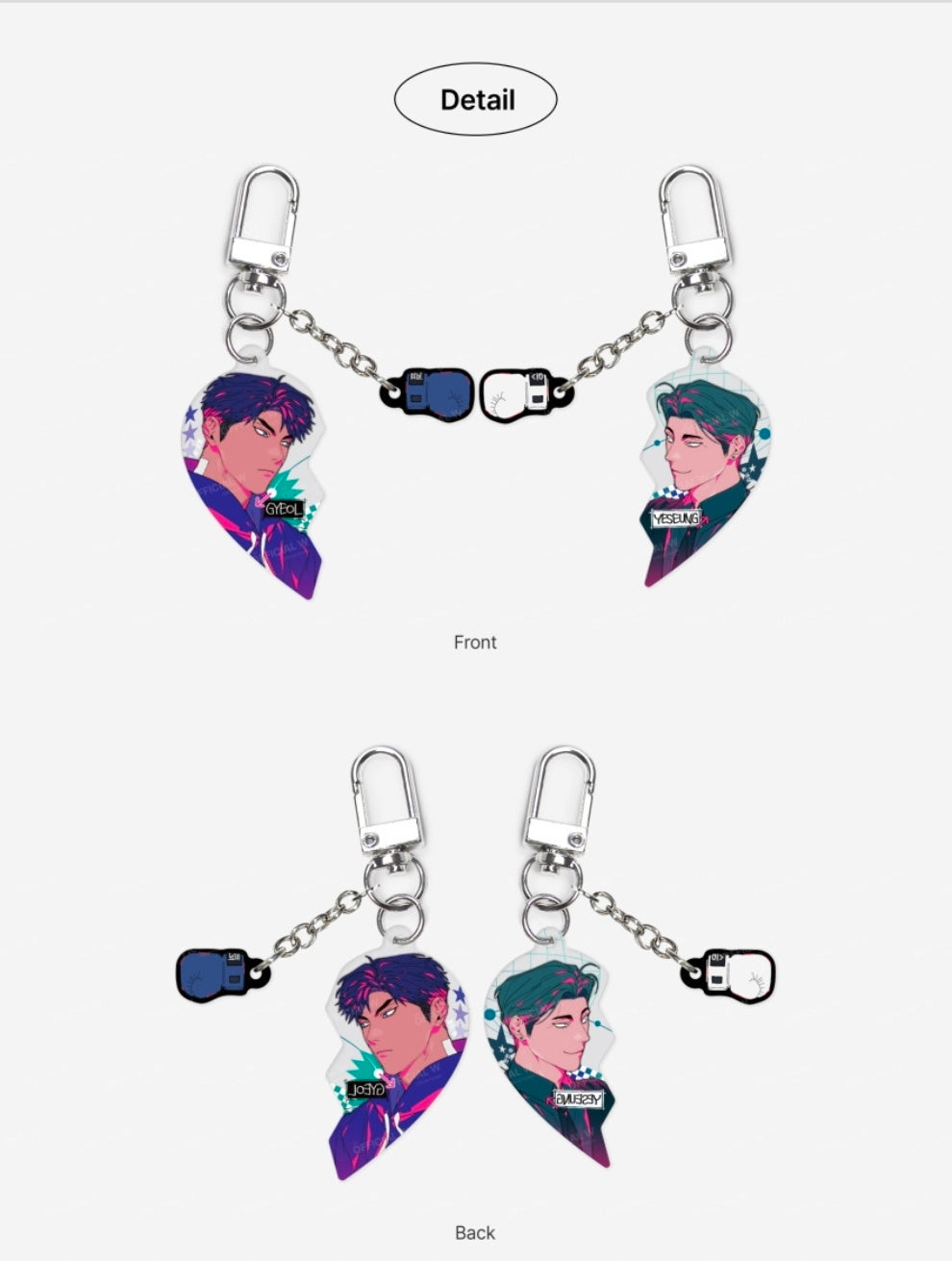 Incomplete Combustion Magnet Acrylic Keyring Set