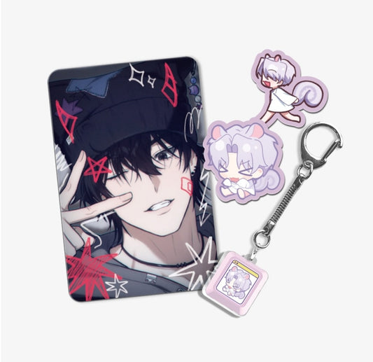 Virtual Strangers Keycap Keyring Set