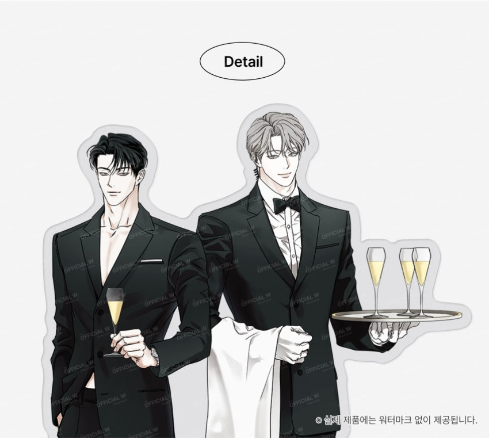 POP THE BEYOND Couple Acrylic Stand - The Pizza Delivery Man and the Gold Palace