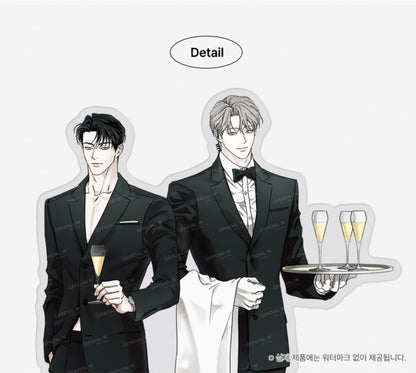 POP THE BEYOND Couple Acrylic Stand - The Pizza Delivery Man and the Gold Palace