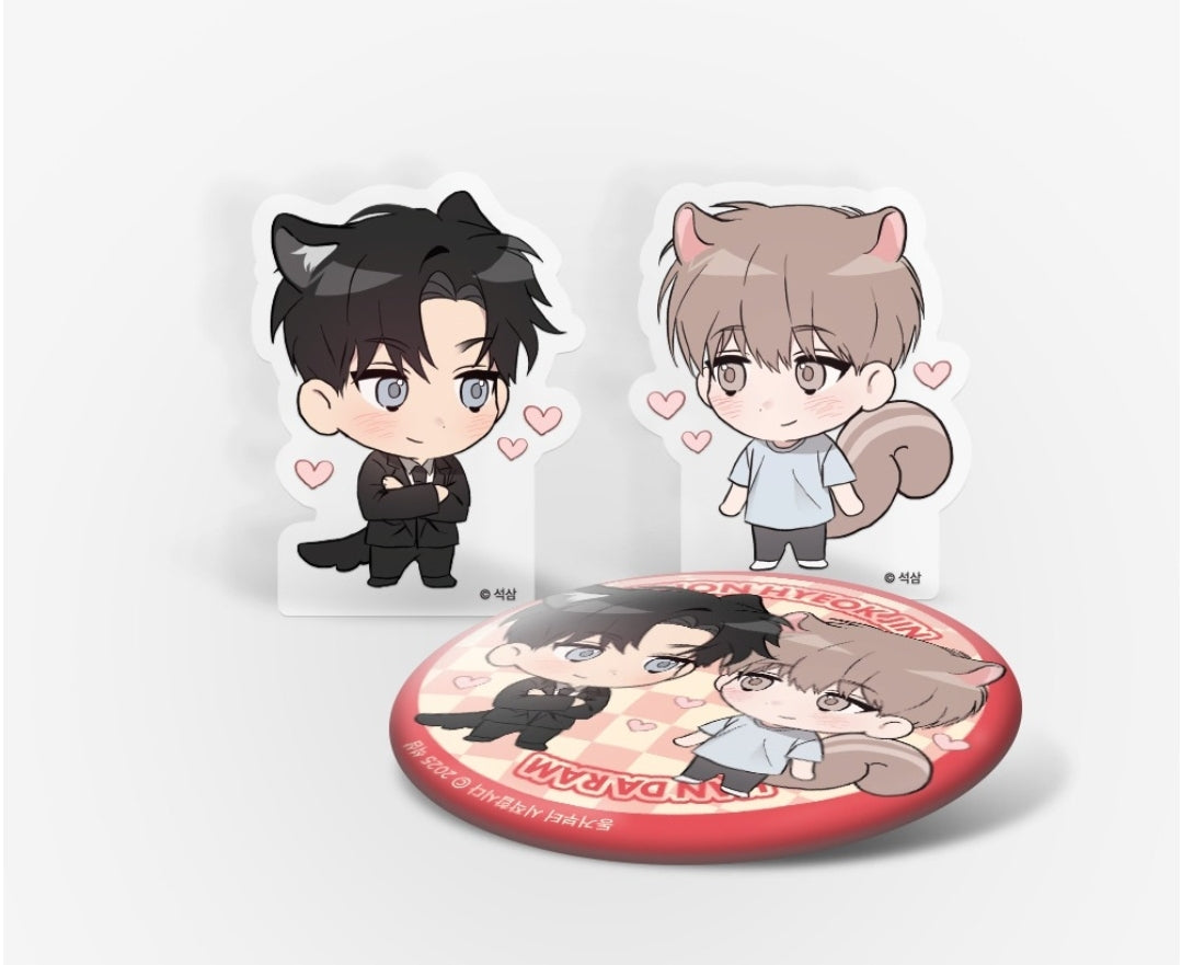 [Pre-order] Living Together Comes First - Acrylic Block, Can Badge