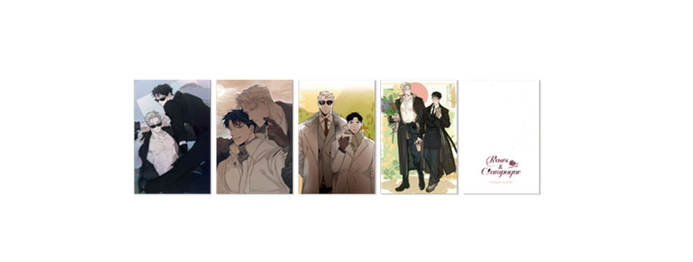 [Pre-order]Roses and Champagne Postcard Set (4 Types)