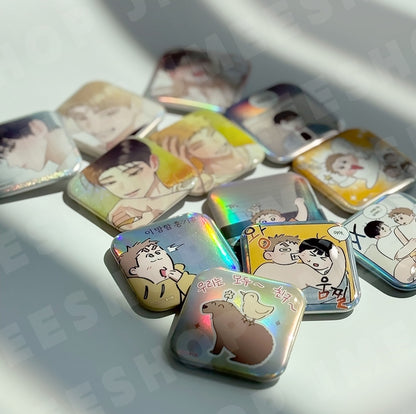 [Regular/Pre-order] Red Thread Quest Collection Square Can Badge