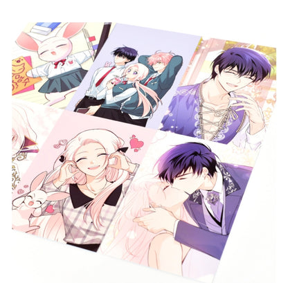 Little Rabbit and the Big Bad Panther Set of 6 Postcards