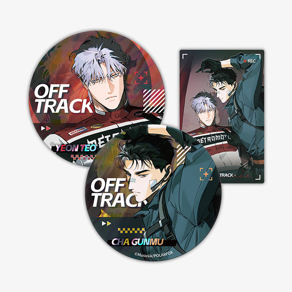 [CH][Pre-order]Off Track "Moment" Cover VER. Can Badge Set