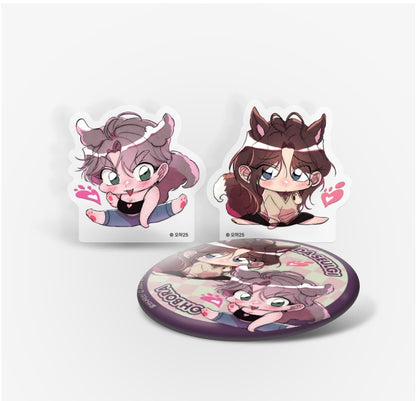 Lightweight Drinker? Nicer! - Acrylic Block, Can Badge