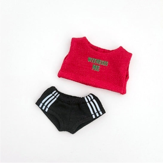 [Bbosiraegi doll]  Red Shirt Set