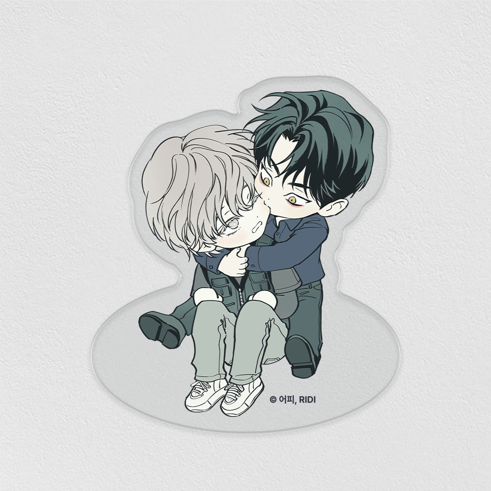 POP THE BEYOND Freestanding Acrylic Stand - The Pizza Delivery Man and the Gold Palace