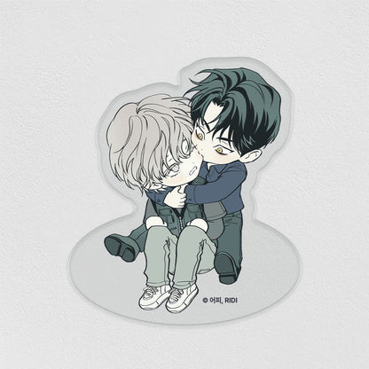 POP THE BEYOND Freestanding Acrylic Stand - The Pizza Delivery Man and the Gold Palace