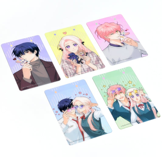 Little Rabbit and the Big Bad Panther Set of 5 Translucent Background Photocards