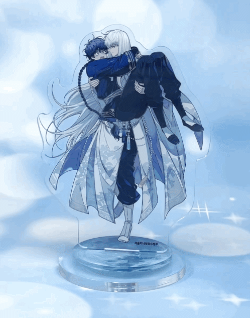 Winter Cherry Blossoms LD Spinning Acrylic Stand + Photo Card