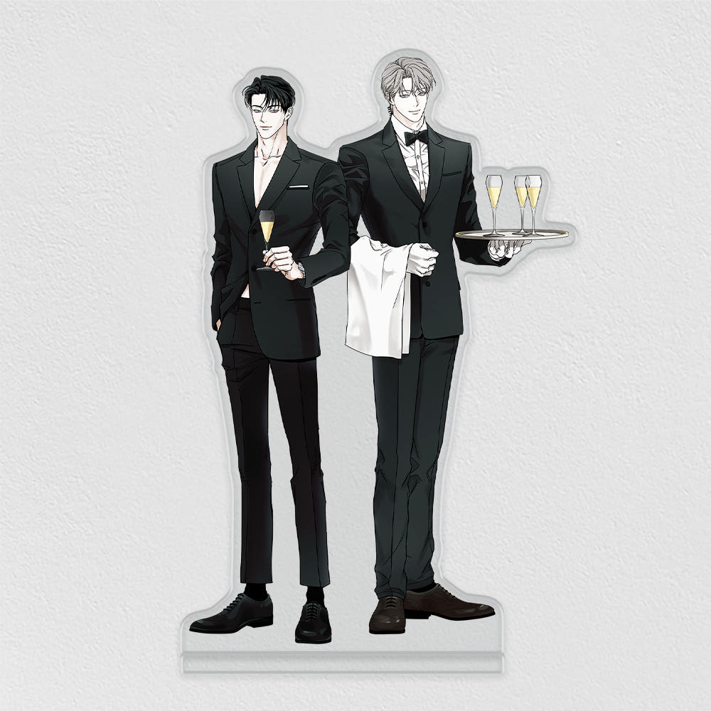 POP THE BEYOND Couple Acrylic Stand - The Pizza Delivery Man and the Gold Palace