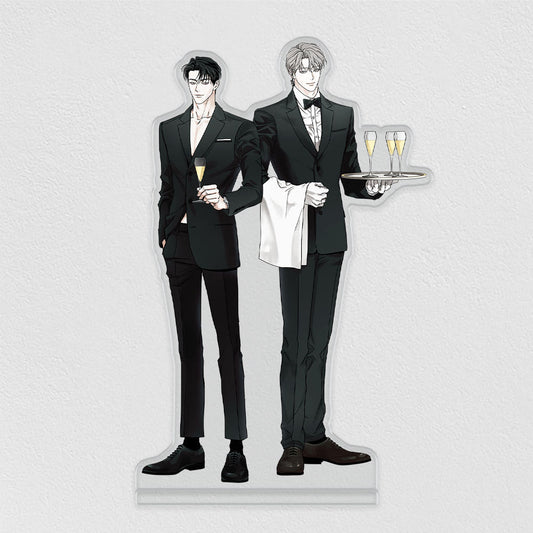 POP THE BEYOND Couple Acrylic Stand - The Pizza Delivery Man and the Gold Palace