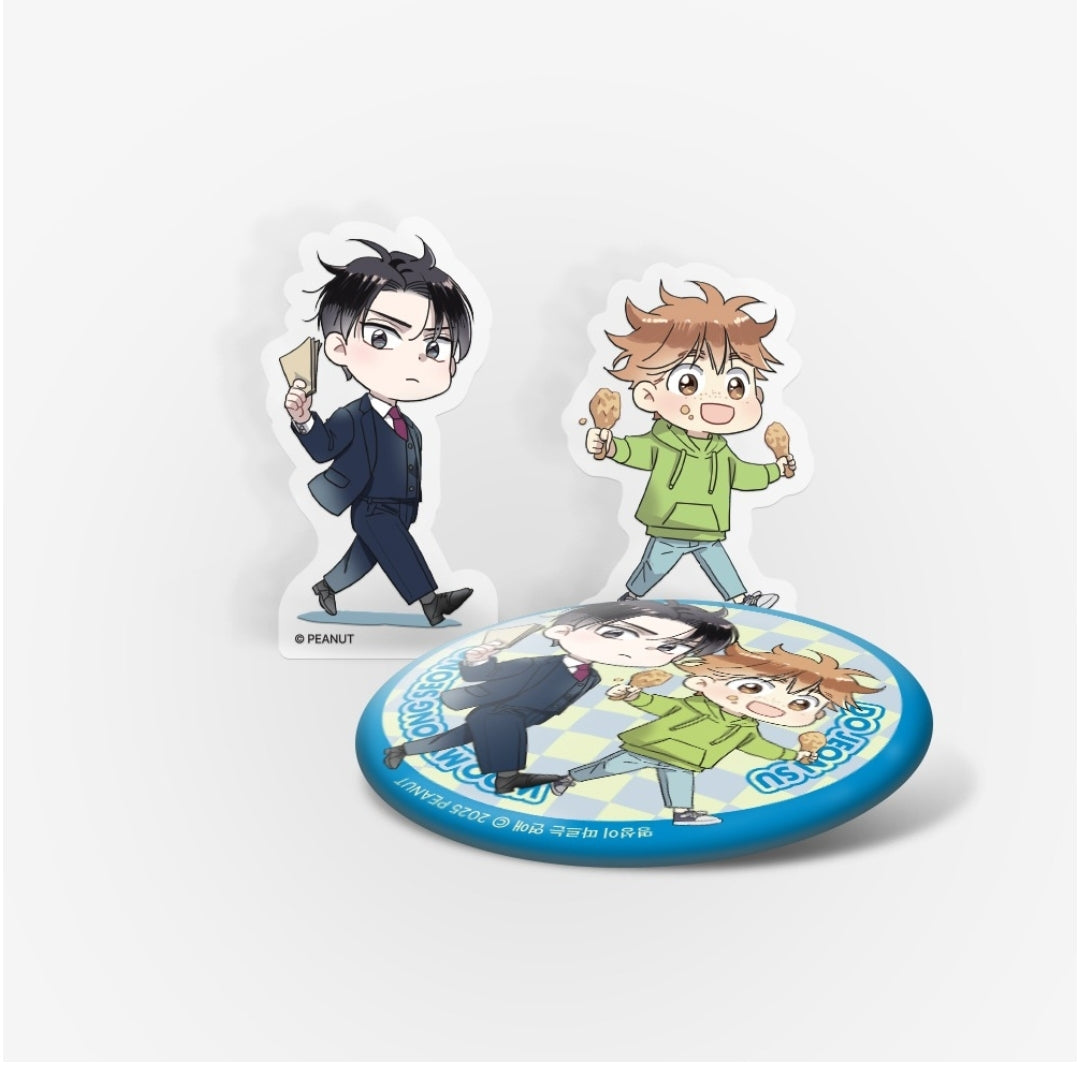 [Pre-order] Love Is In The Hier - Acrylic Block, Can Badge