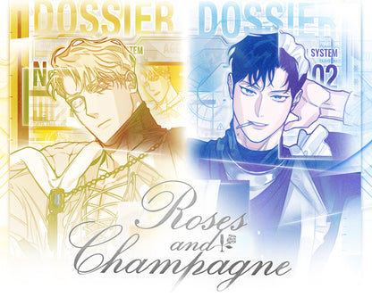 Rose and Champagne Caesar Dress-Up Acrylic Stand