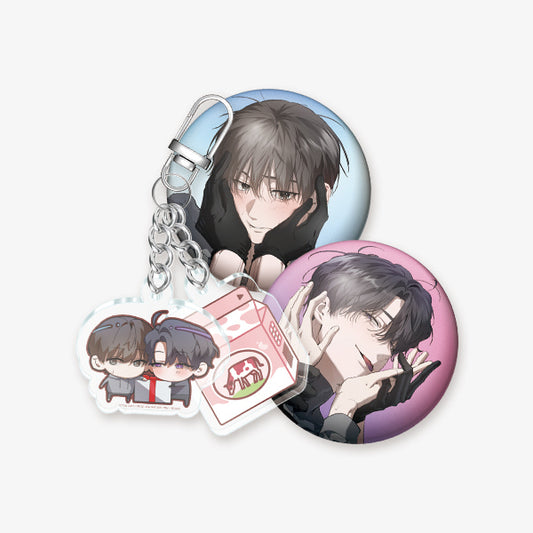 [Pre-order] The Hunter's Gonna Lay Low Acrylic Keyring & Can Badge Set