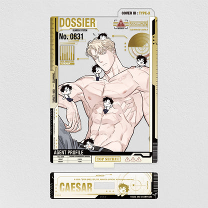 Rose and Champagne Caesar Dress-Up Acrylic Stand