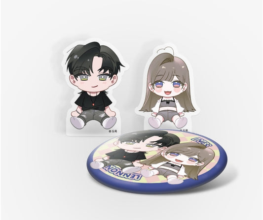 Dreaming Triangle - Acrylic Block, Can Badge