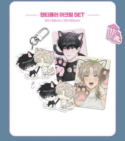 [Pre-order] No Returns After Use Lenticular Acrylic Keyring Set, Memo Pad, Sticker Pack