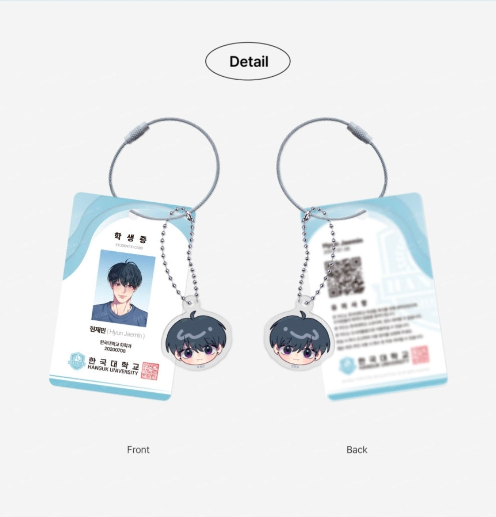 Reluctant Encounters Jaemin ID Photo Keyring Package (