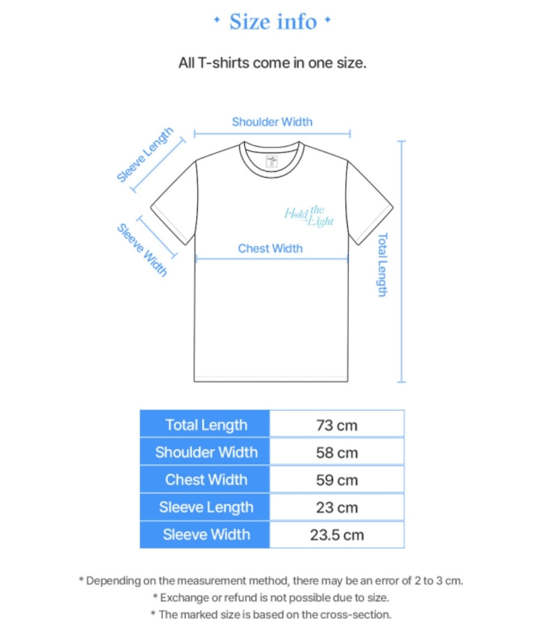 [Pre-order] Hold the Light T shirts