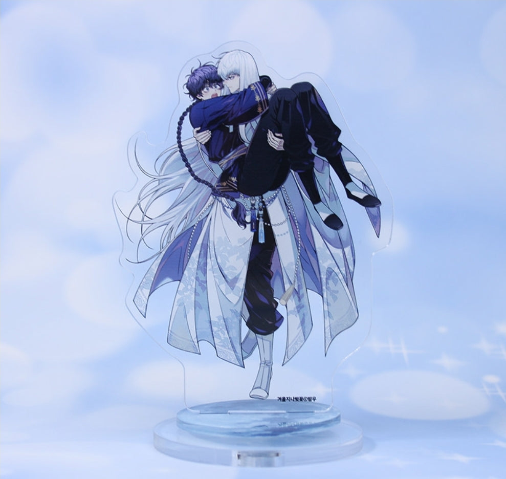 Winter Cherry Blossoms LD Spinning Acrylic Stand + Photo Card