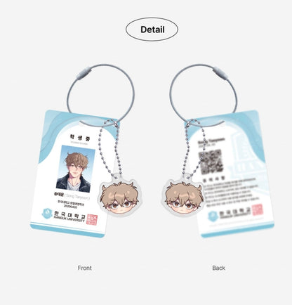 Reluctant Encounters Taeyoon ID Photo Keyring Package