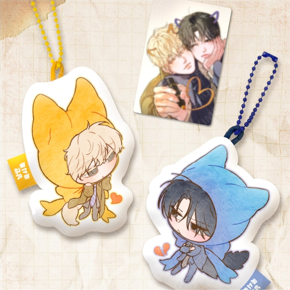 Love Me, Revive Me Couple Cape Plush Keyring Set