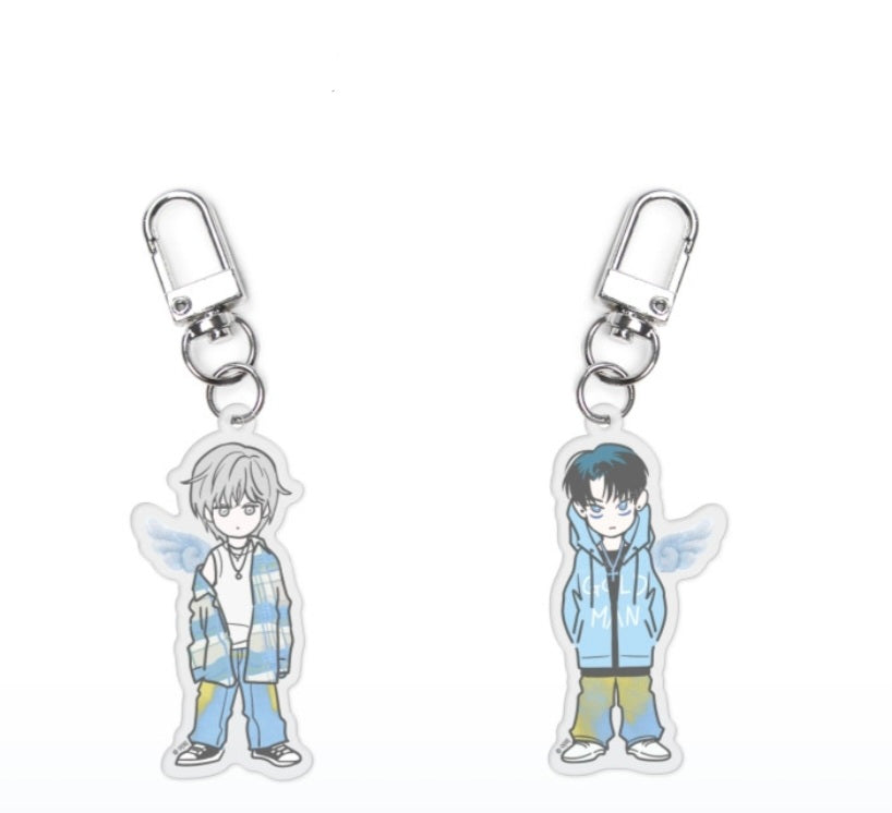 Pizza Delivery Man and the Gold Palace Acrylic Keyring