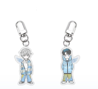 Pizza Delivery Man and the Gold Palace Acrylic Keyring