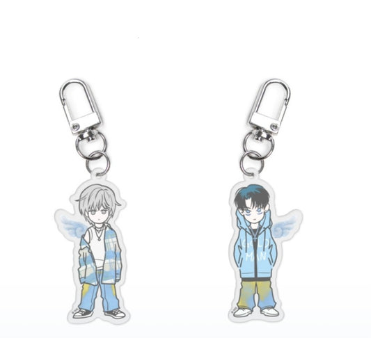 Pizza Delivery Man and the Gold Palace Acrylic Keyring