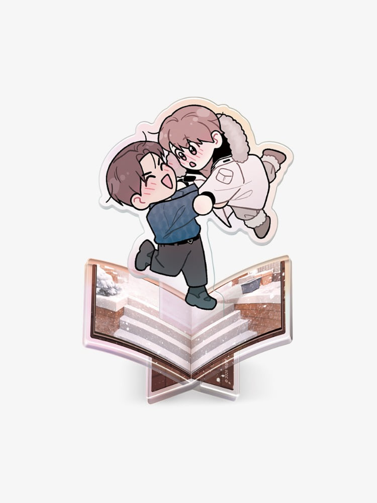Flip Turn Mini Pop-Up Book Acrylic Stand