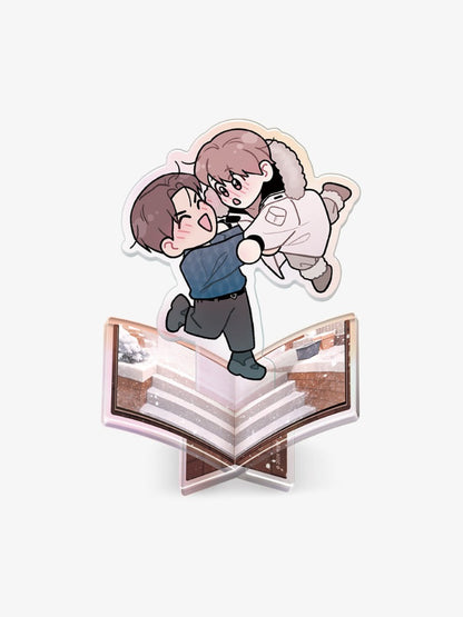 Flip Turn Mini Pop-Up Book Acrylic Stand