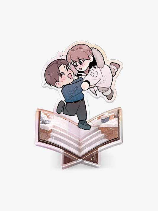 Flip Turn Mini Pop-Up Book Acrylic Stand