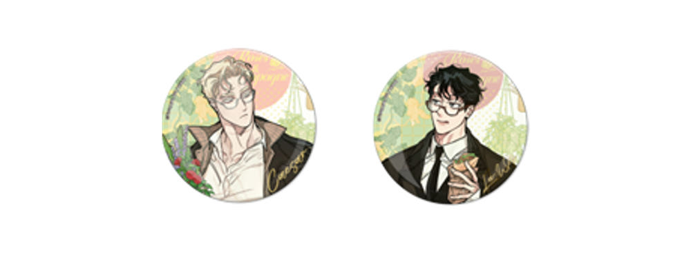 [Pre-order]Roses and Champagne 65mm Round Badge Set