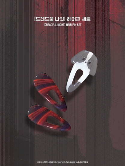 Dreadful Night Hair Pin Set