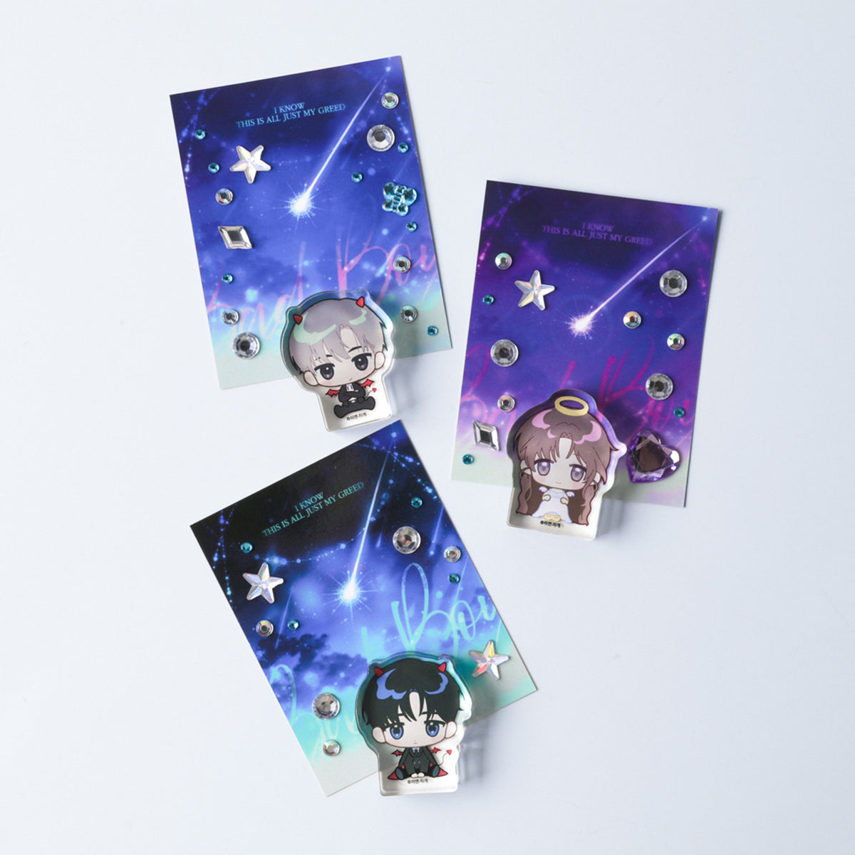Be A Bad Boy! Mini Acrylic Blocks