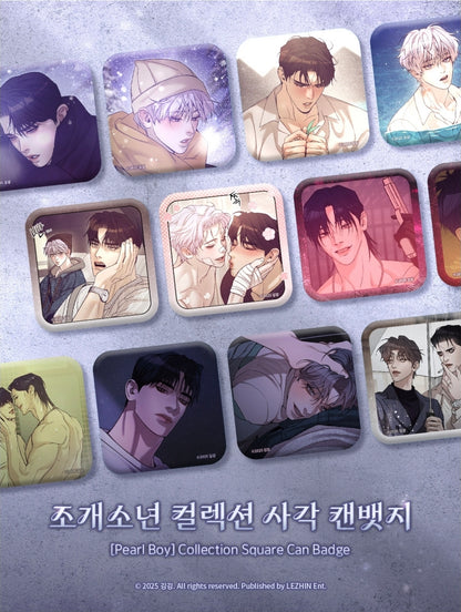Pearl Boy Collection Square Can Badge