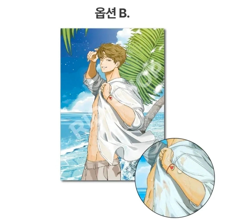 [Pre-order] Love Upset Waterside Postcard, Double-Layer Photocard, Acrylic Block