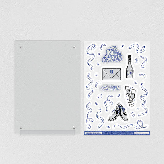 POP THE BEYOND Postcard Acrylic Frame & Sticker Set