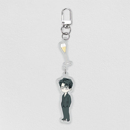 POP THE BEYOND Acrylic Keychain - The Pizza Delivery Man and the Gold Palace
